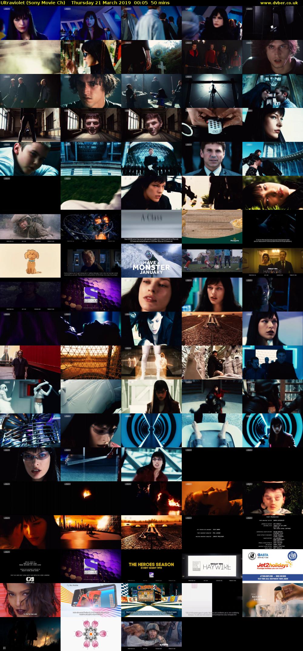 Ultraviolet (Sony Movie Ch) Thursday 21 March 2019 00:05 - 00:55