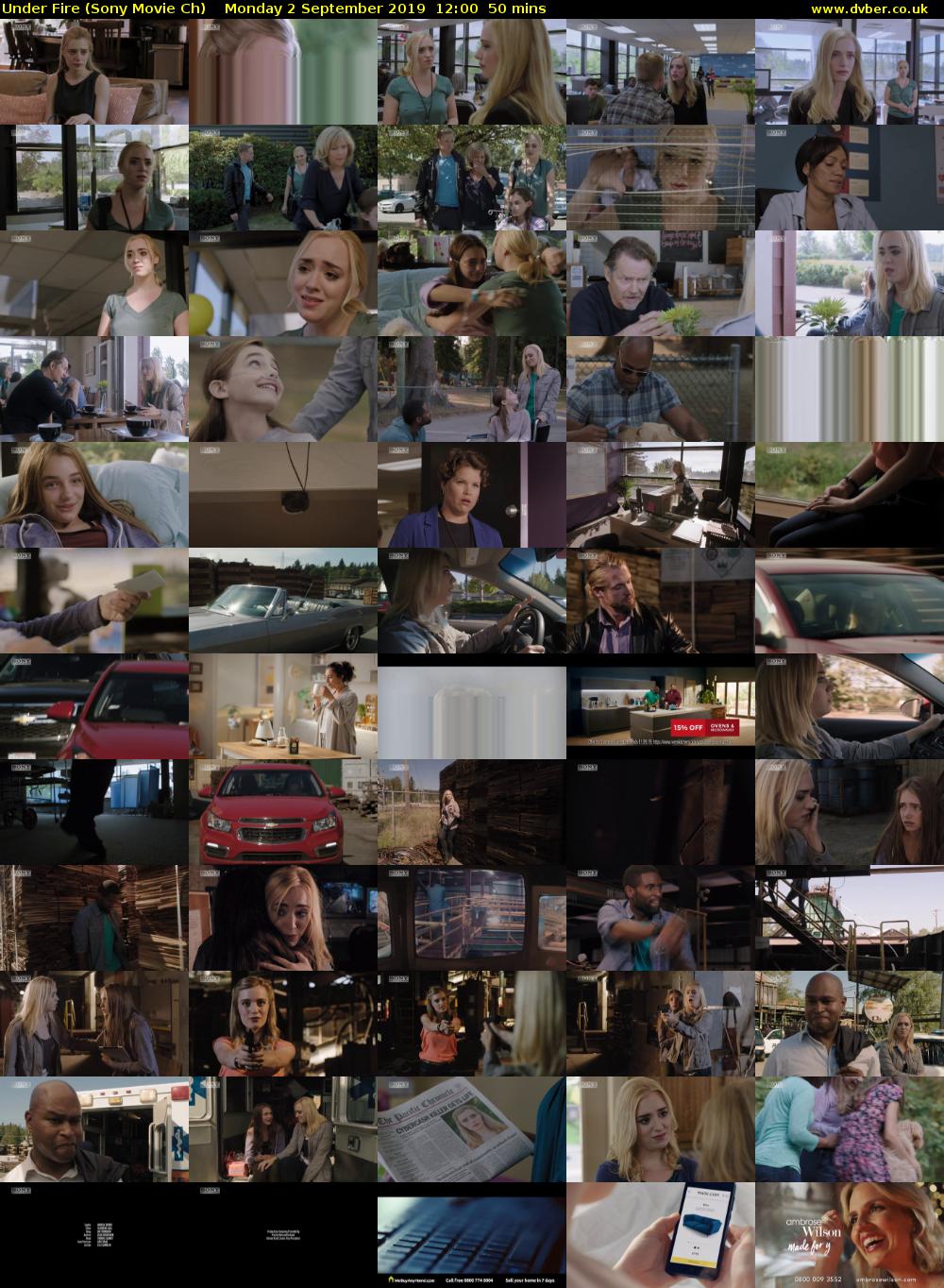 Under Fire (Sony Movie Ch) Monday 2 September 2019 12:00 - 12:50