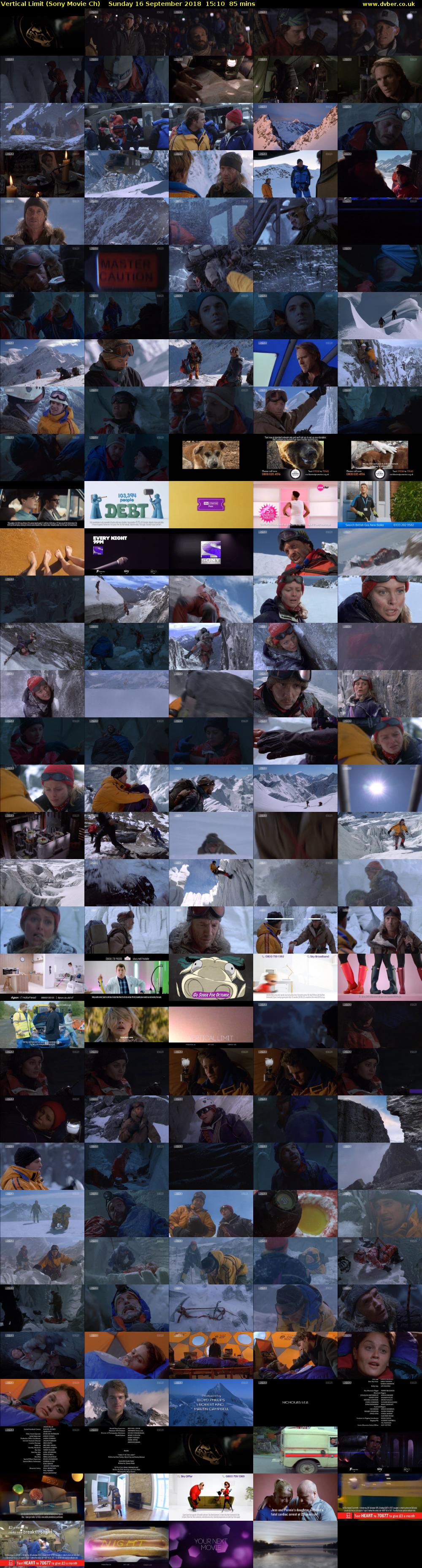 Vertical Limit (Sony Movie Ch) Sunday 16 September 2018 15:10 - 16:35