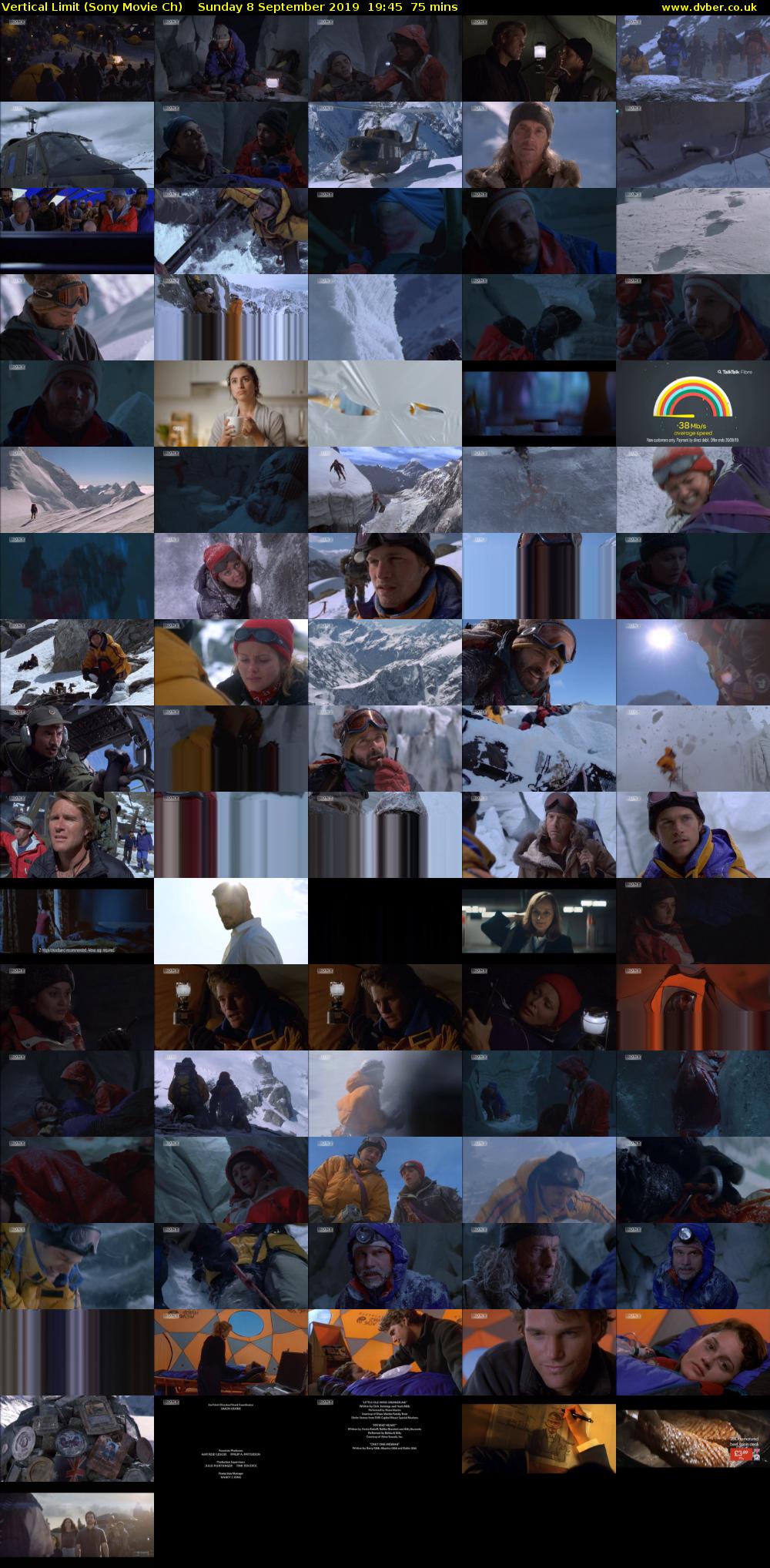 Vertical Limit (Sony Movie Ch) Sunday 8 September 2019 19:45 - 21:00