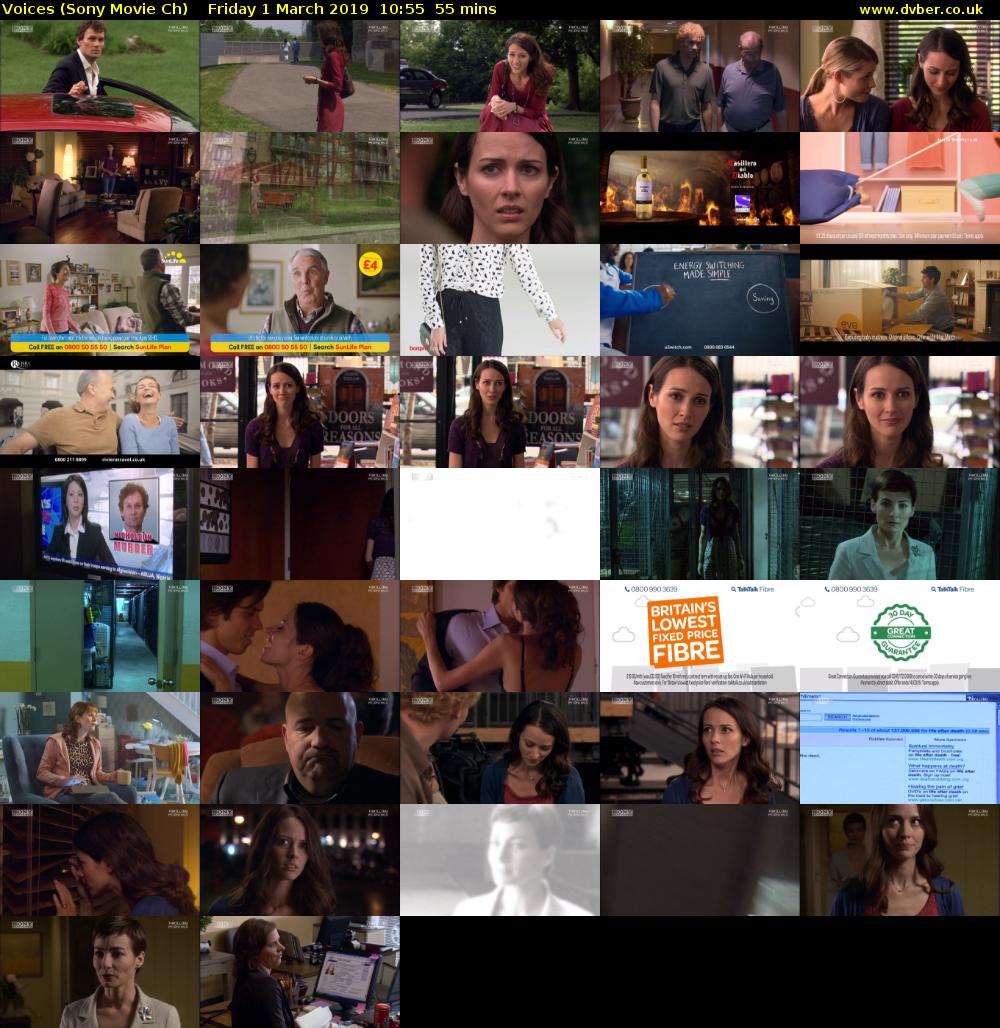 Voices (Sony Movie Ch) Friday 1 March 2019 10:55 - 11:50