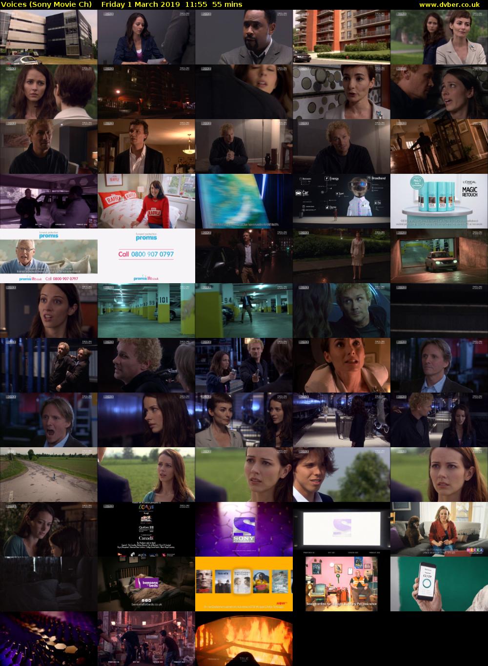 Voices (Sony Movie Ch) Friday 1 March 2019 11:55 - 12:50