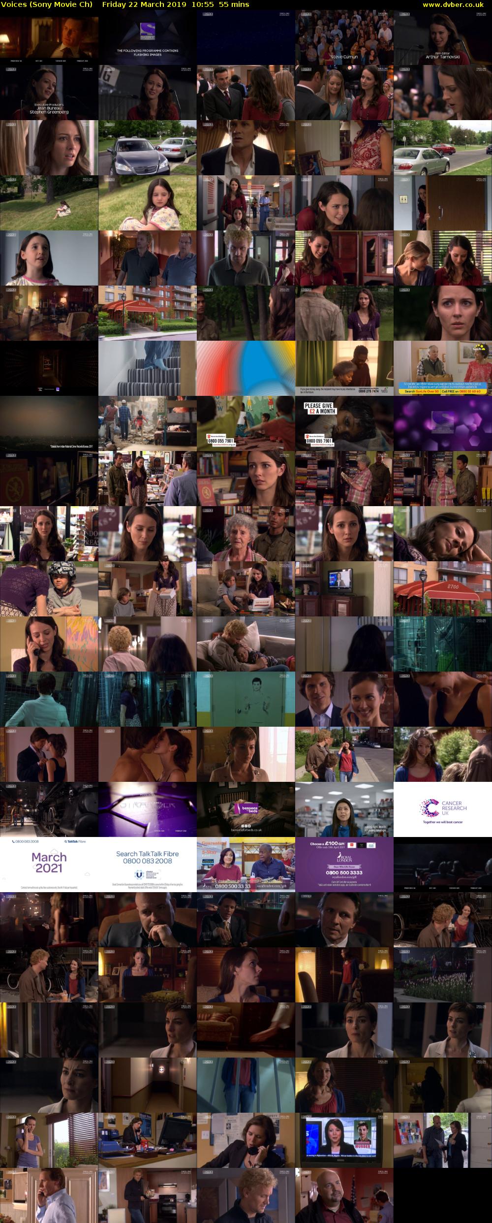 Voices (Sony Movie Ch) Friday 22 March 2019 10:55 - 11:50
