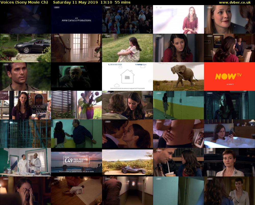 Voices (Sony Movie Ch) Saturday 11 May 2019 13:10 - 14:05