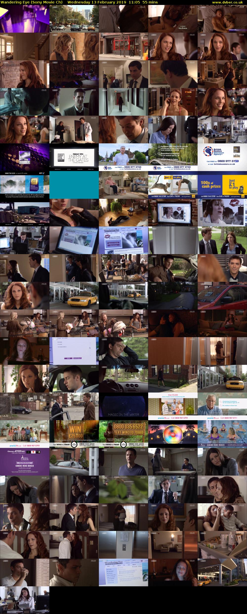 Wandering Eye (Sony Movie Ch) Wednesday 13 February 2019 11:05 - 12:00