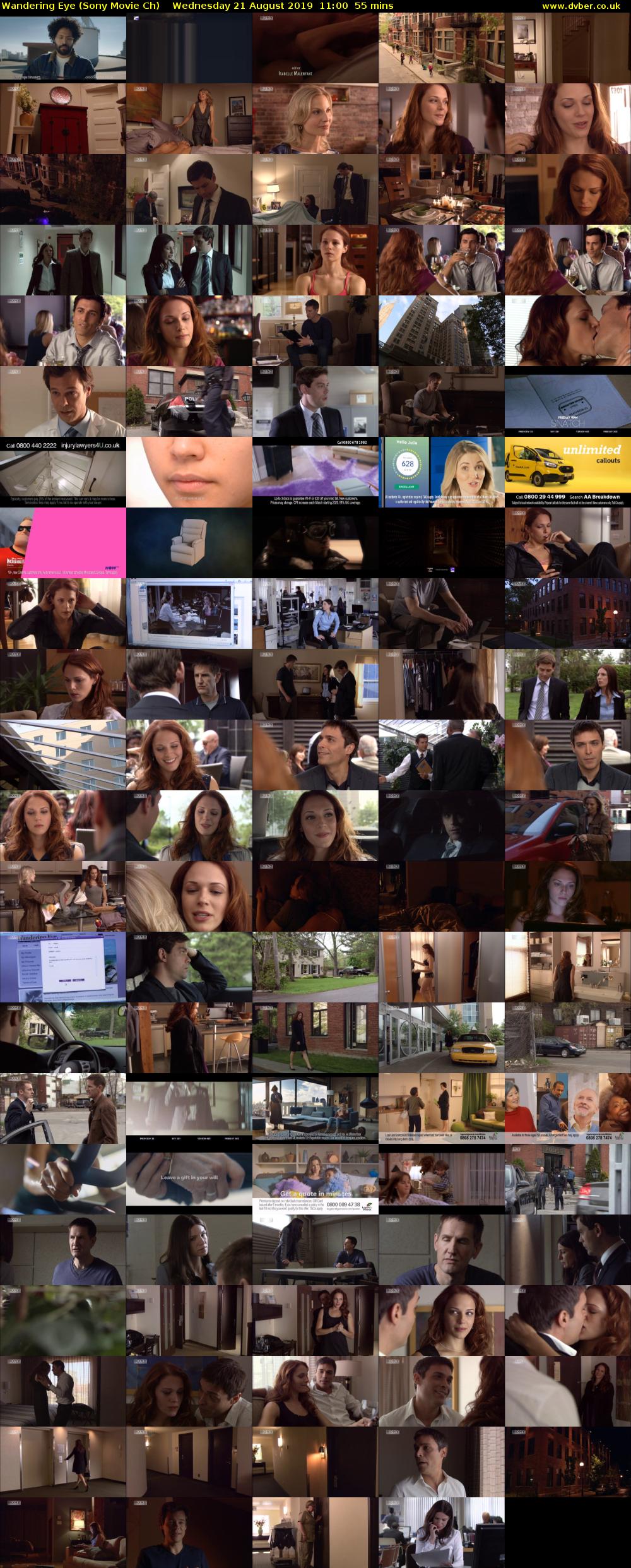 Wandering Eye (Sony Movie Ch) Wednesday 21 August 2019 11:00 - 11:55