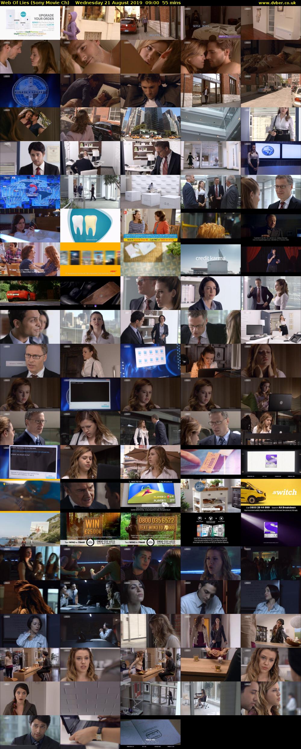 Web Of Lies (Sony Movie Ch) Wednesday 21 August 2019 09:00 - 09:55