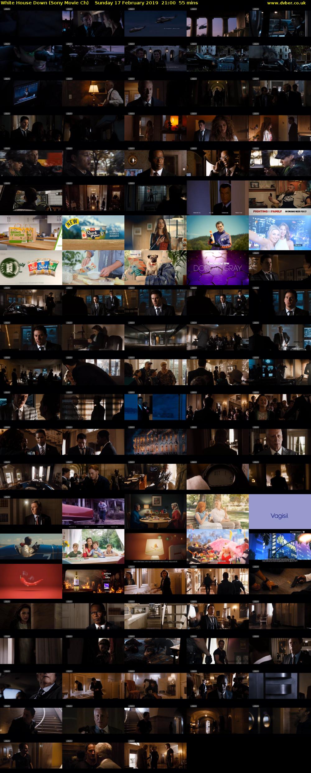 White House Down (Sony Movie Ch) Sunday 17 February 2019 21:00 - 21:55
