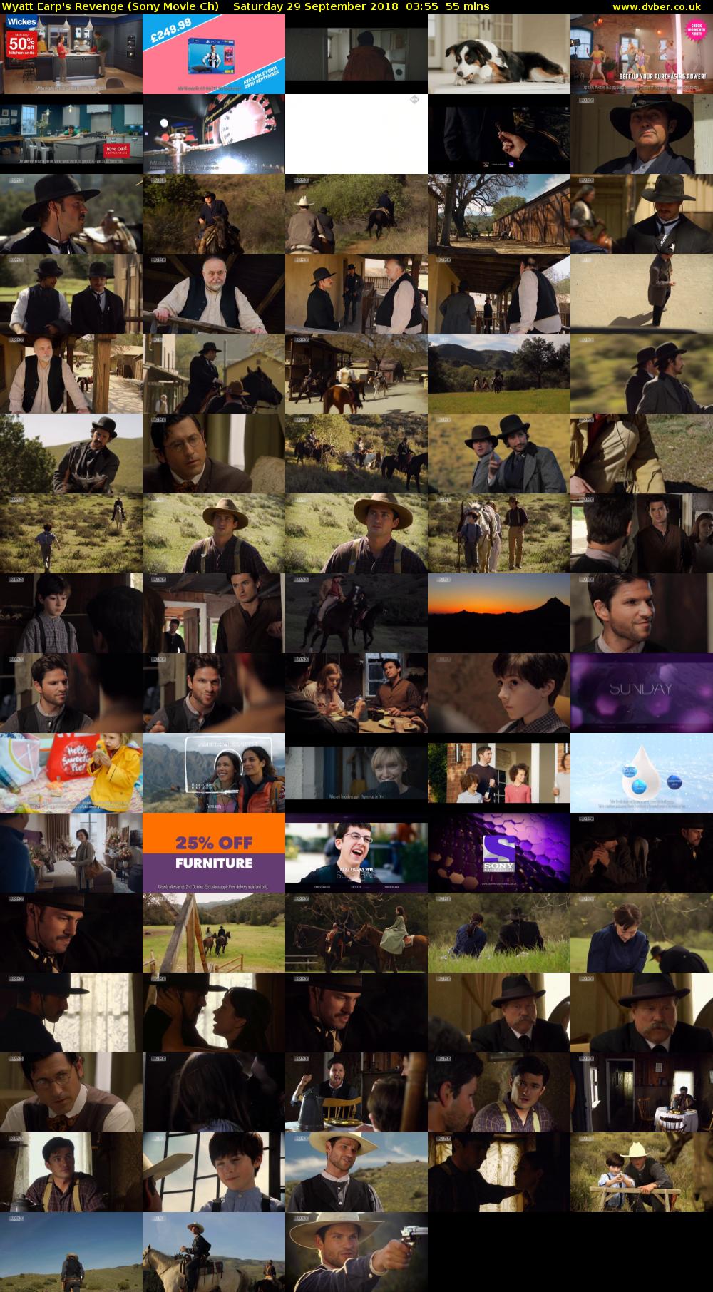 Wyatt Earp's Revenge (Sony Movie Ch) Saturday 29 September 2018 03:55 - 04:50