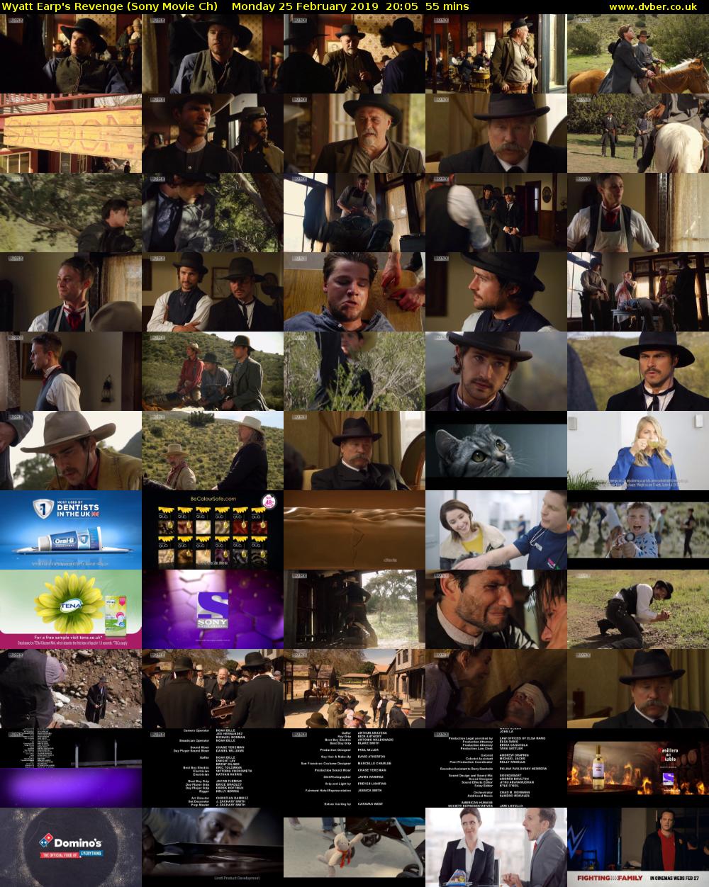 Wyatt Earp's Revenge (Sony Movie Ch) Monday 25 February 2019 20:05 - 21:00