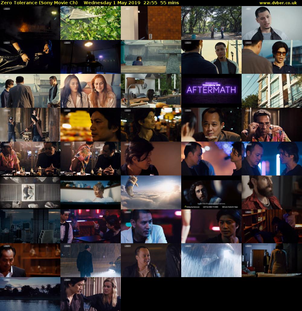 Zero Tolerance (Sony Movie Ch) Wednesday 1 May 2019 22:55 - 23:50
