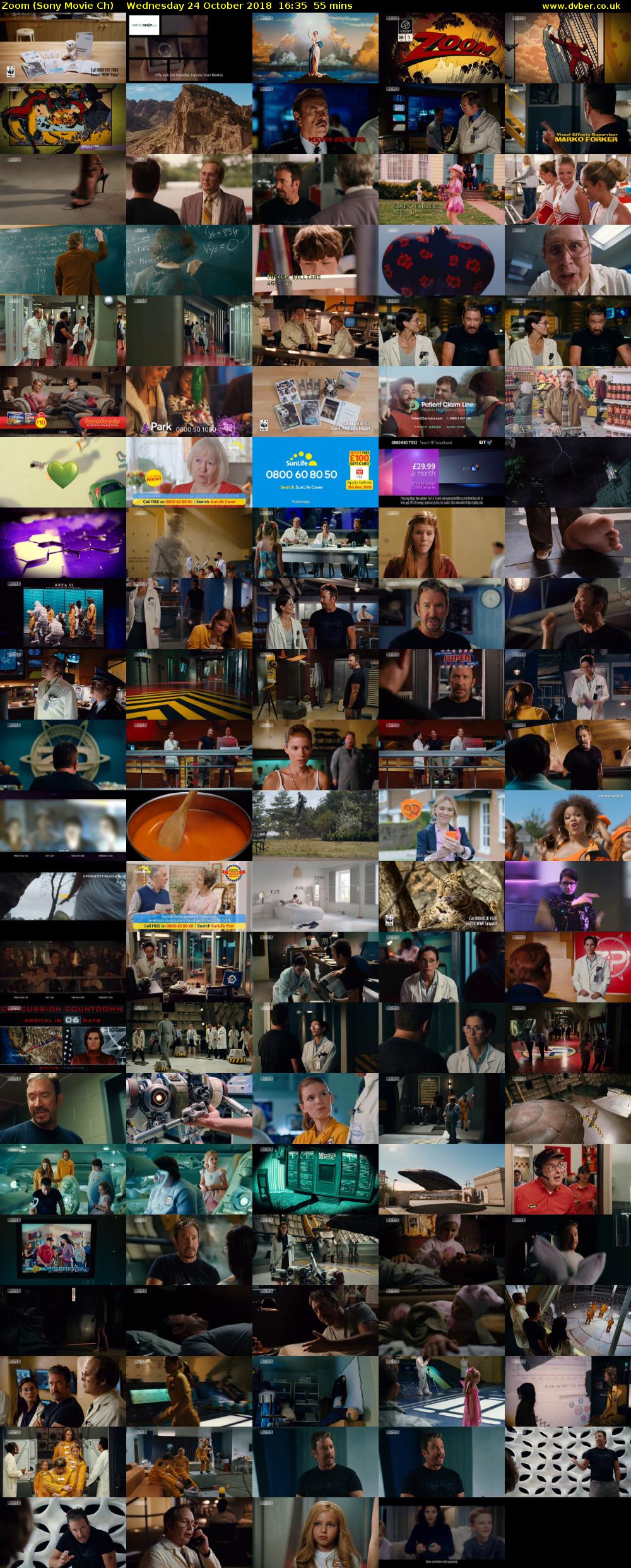 Zoom (Sony Movie Ch) Wednesday 24 October 2018 16:35 - 17:30