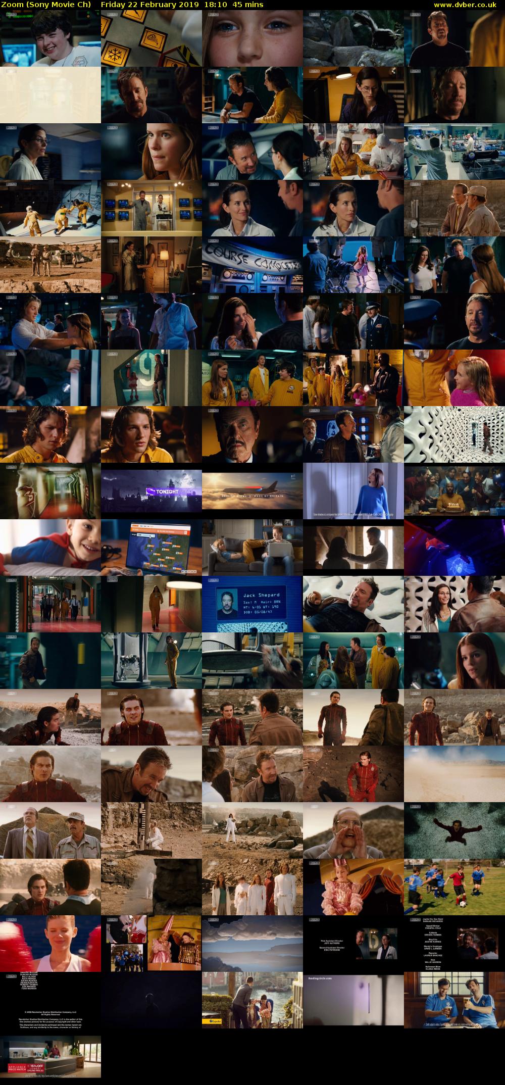 Zoom (Sony Movie Ch) Friday 22 February 2019 18:10 - 18:55