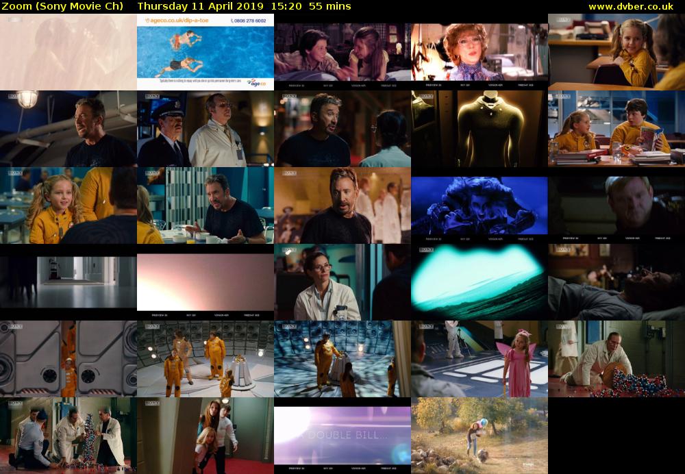 Zoom (Sony Movie Ch) Thursday 11 April 2019 15:20 - 16:15
