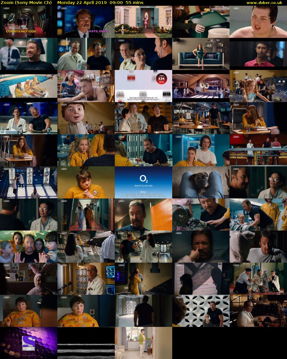 Zoom (Sony Movie Ch) Monday 22 April 2019 09:00 - 09:55