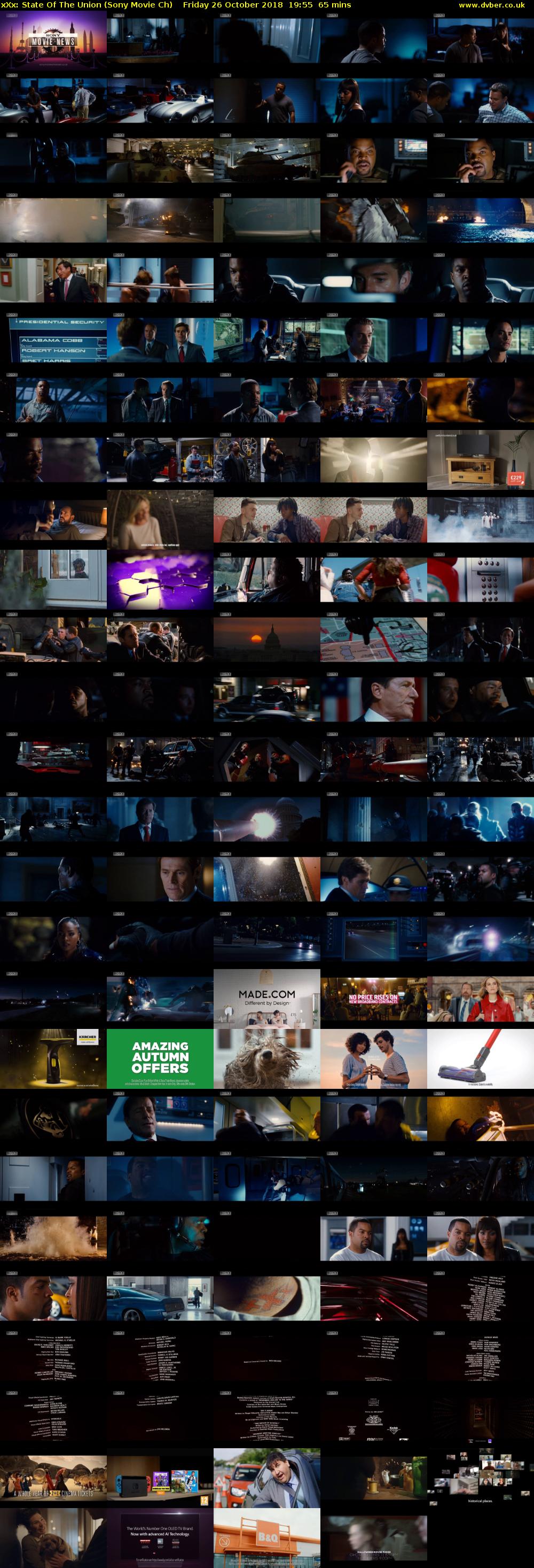 xXx: State Of The Union (Sony Movie Ch) Friday 26 October 2018 19:55 - 21:00