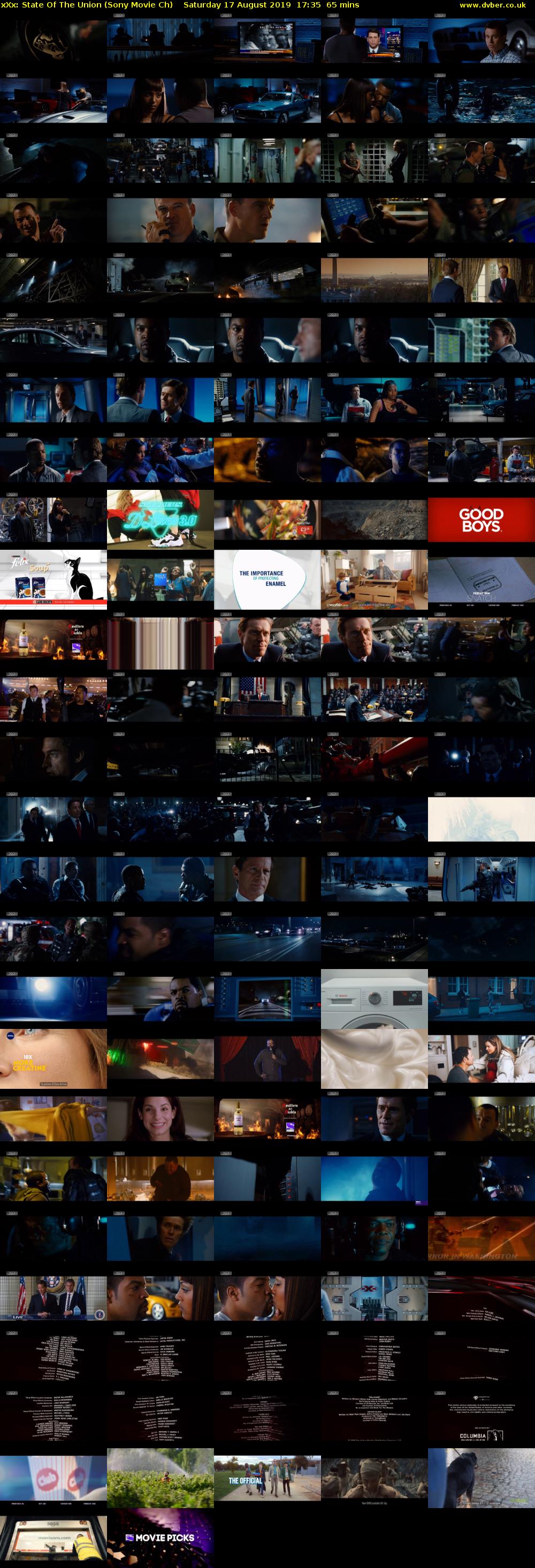 xXx: State Of The Union (Sony Movie Ch) Saturday 17 August 2019 17:35 - 18:40