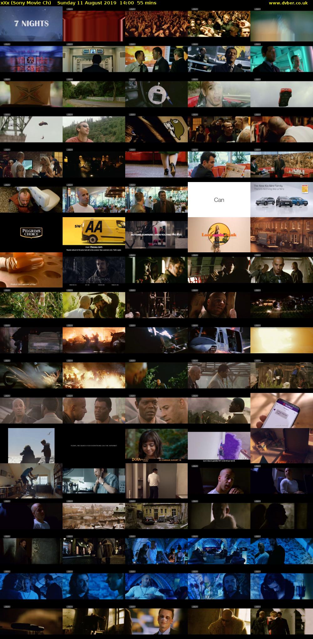 xXx (Sony Movie Ch) Sunday 11 August 2019 14:00 - 14:55