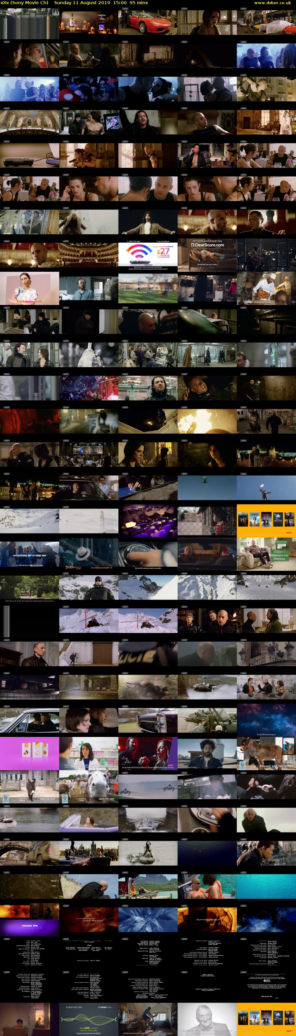 xXx (Sony Movie Ch) Sunday 11 August 2019 15:00 - 16:35