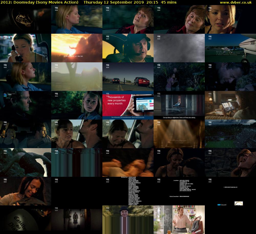 2012: Doomsday (Sony Movies Action) Thursday 12 September 2019 20:15 - 21:00