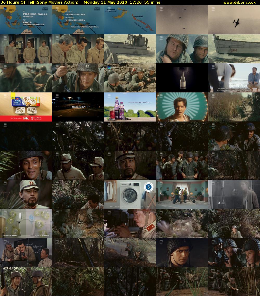 36 Hours Of Hell (Sony Movies Action) Monday 11 May 2020 17:20 - 18:15