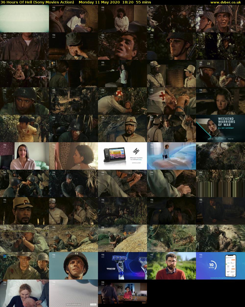 36 Hours Of Hell (Sony Movies Action) Monday 11 May 2020 18:20 - 19:15