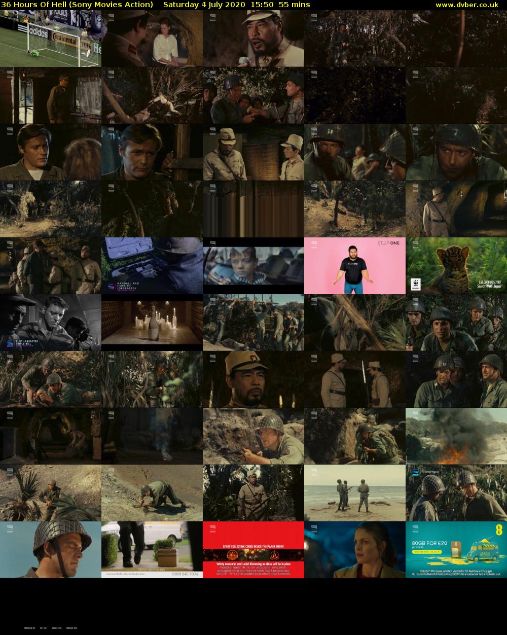 36 Hours Of Hell (Sony Movies Action) Saturday 4 July 2020 15:50 - 16:45