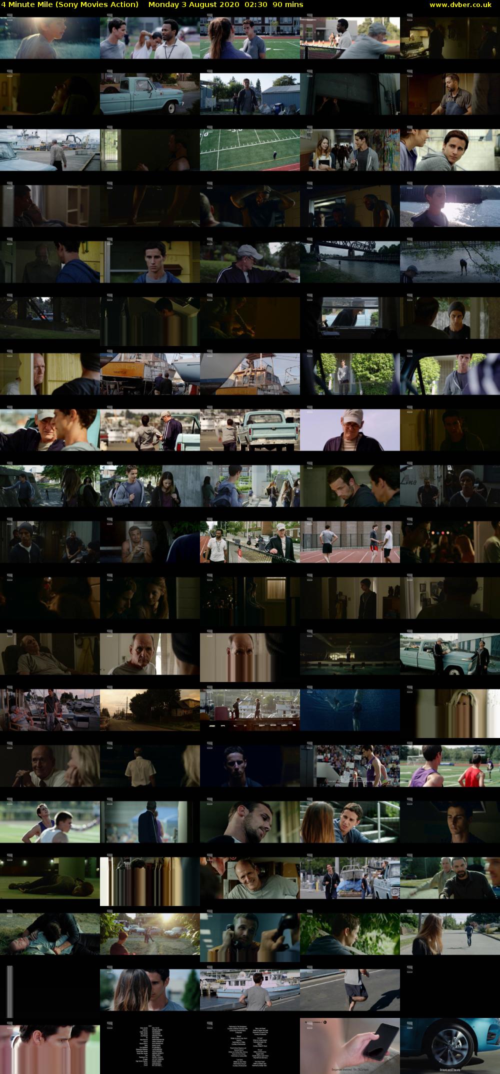 4 Minute Mile (Sony Movies Action) Monday 3 August 2020 02:30 - 04:00