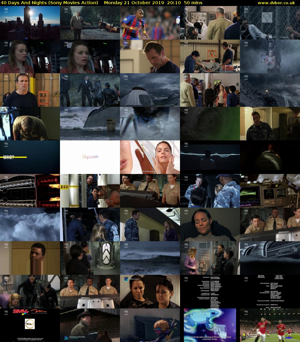 40 Days And Nights (Sony Movies Action) Monday 21 October 2019 20:10 - 21:00