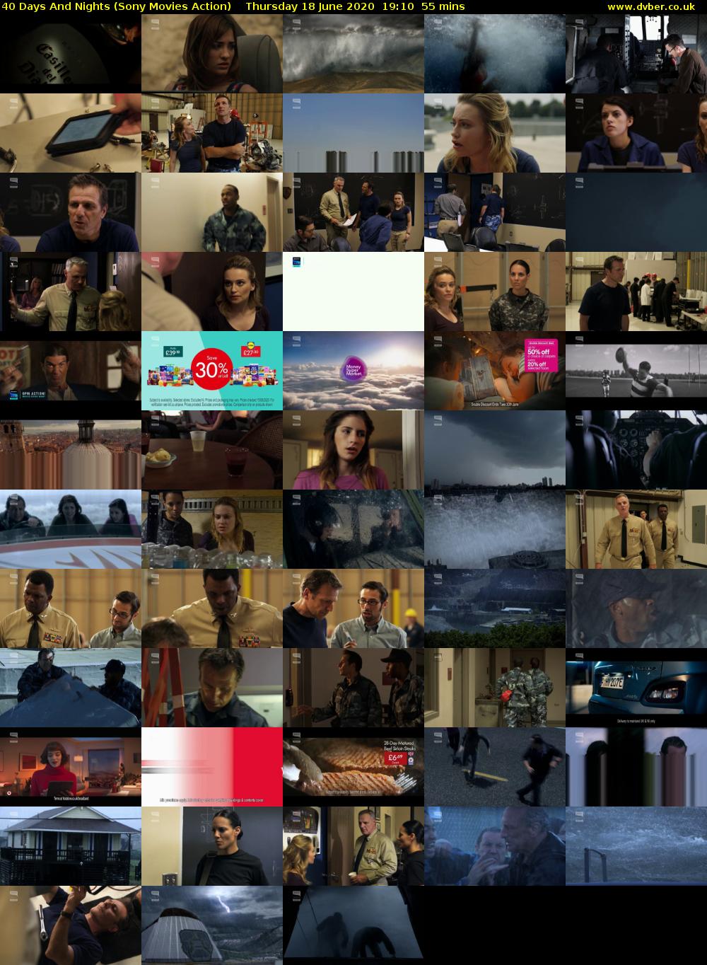 40 Days And Nights (Sony Movies Action) Thursday 18 June 2020 19:10 - 20:05
