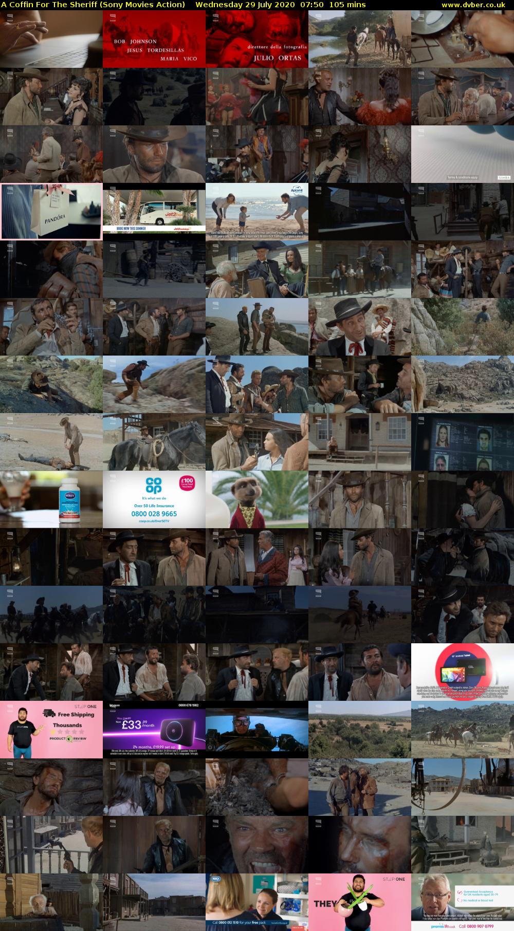 A Coffin For The Sheriff (Sony Movies Action) Wednesday 29 July 2020 07:50 - 09:35