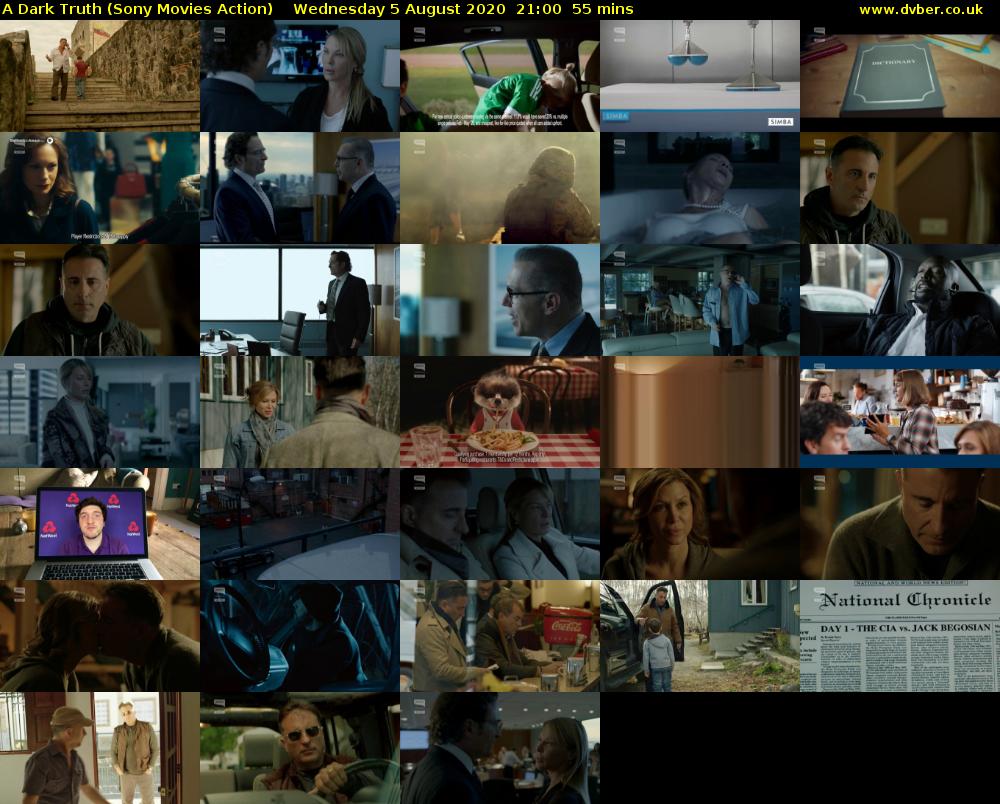 A Dark Truth (Sony Movies Action) Wednesday 5 August 2020 21:00 - 21:55