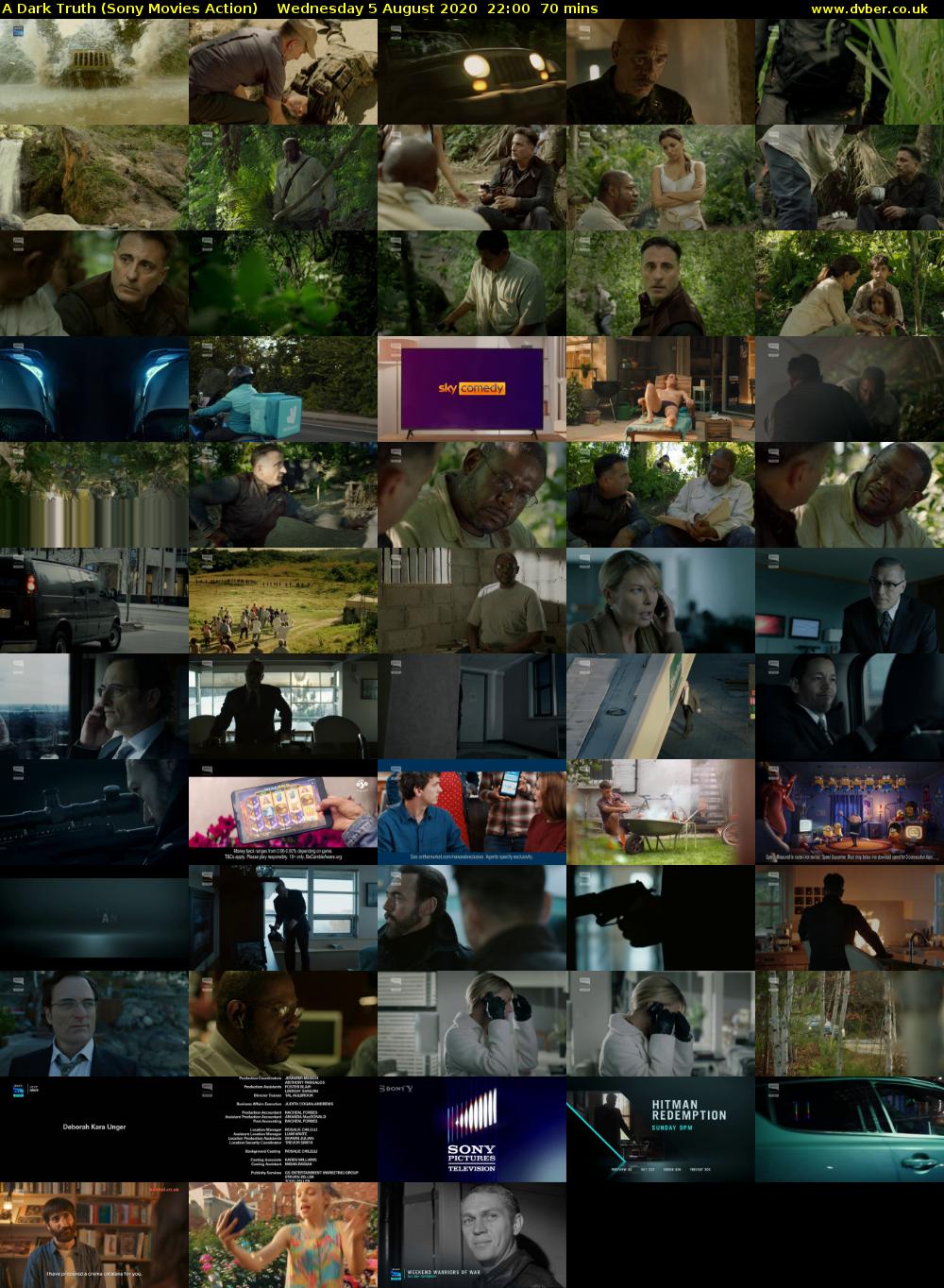 A Dark Truth (Sony Movies Action) Wednesday 5 August 2020 22:00 - 23:10