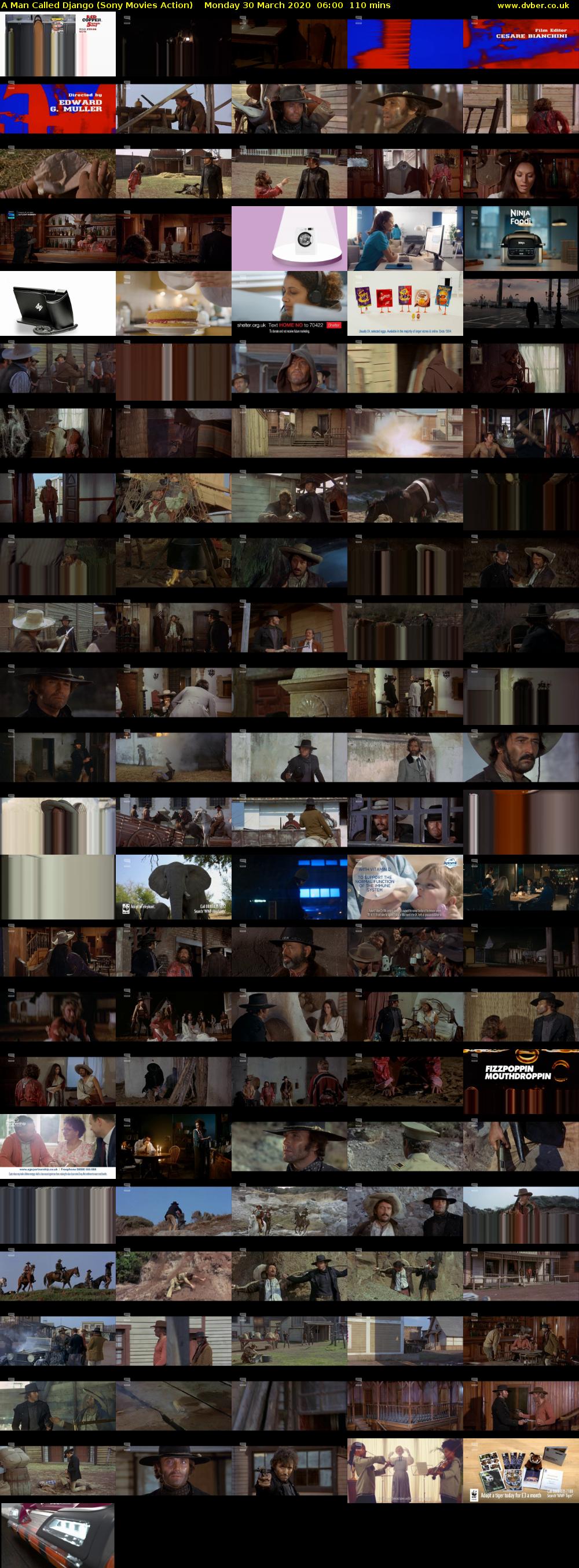 A Man Called Django (Sony Movies Action) Monday 30 March 2020 06:00 - 07:50