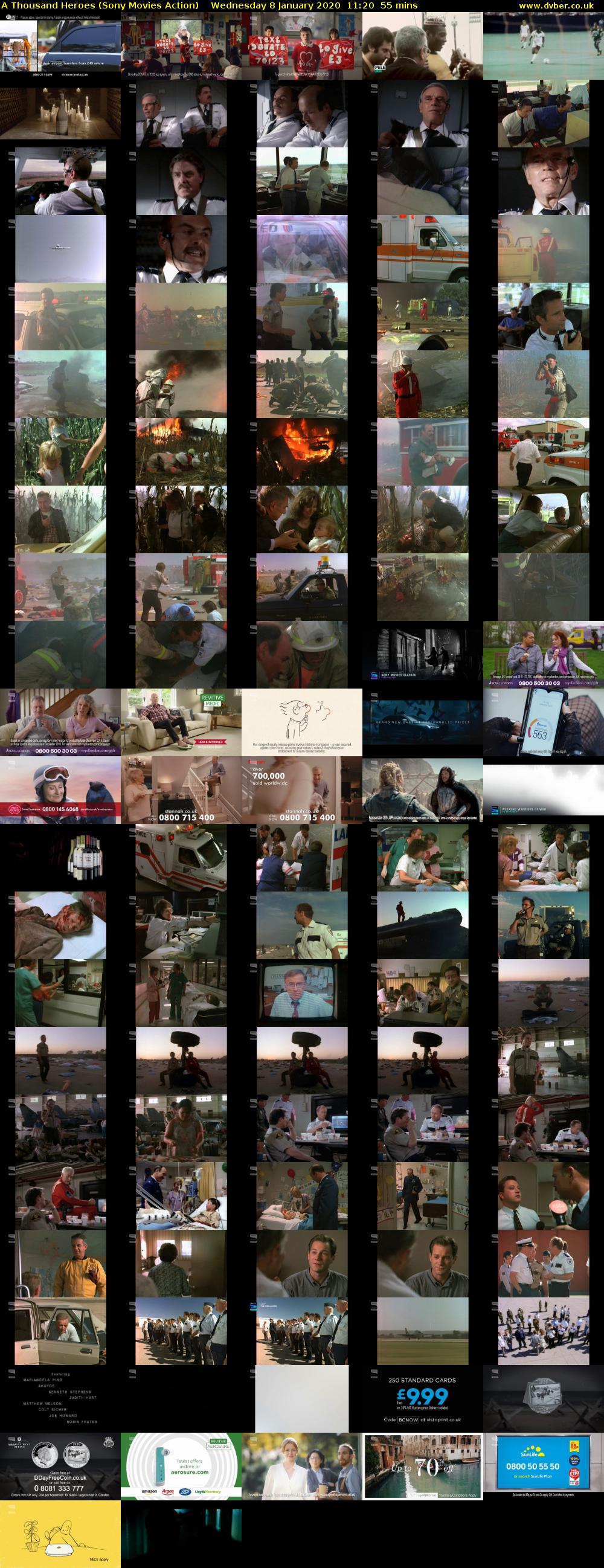 A Thousand Heroes (Sony Movies Action) Wednesday 8 January 2020 11:20 - 12:15