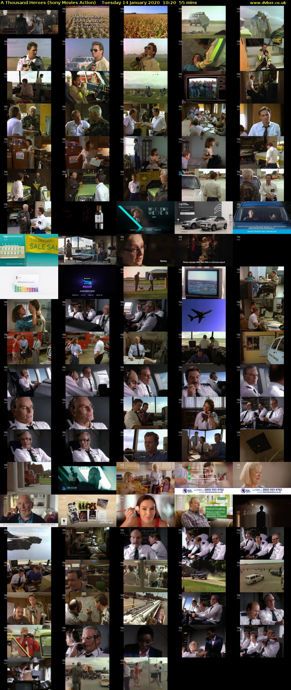 A Thousand Heroes (Sony Movies Action) Tuesday 14 January 2020 10:20 - 11:15