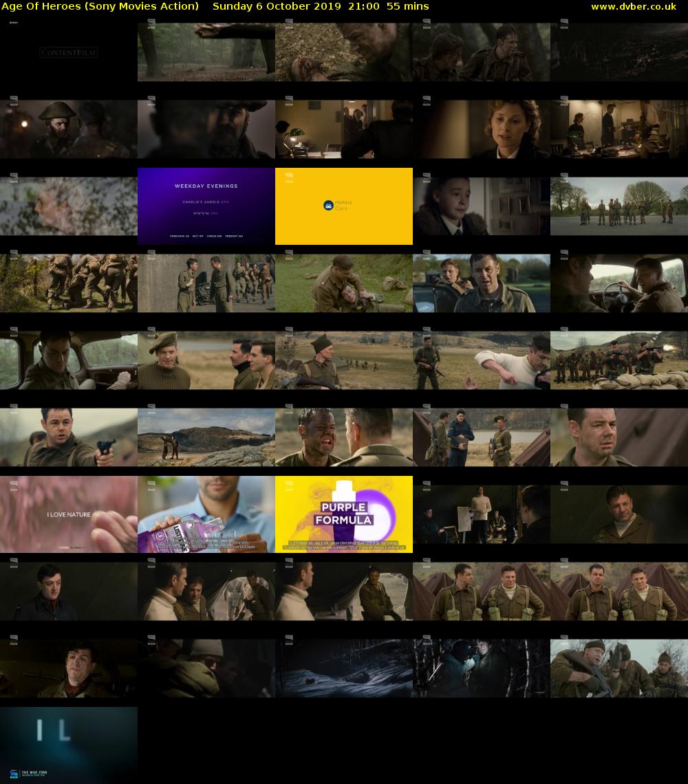 Age Of Heroes (Sony Movies Action) Sunday 6 October 2019 21:00 - 21:55