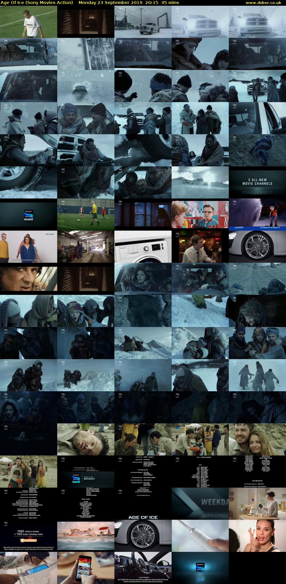 Age Of Ice (Sony Movies Action) Monday 23 September 2019 20:15 - 21:00