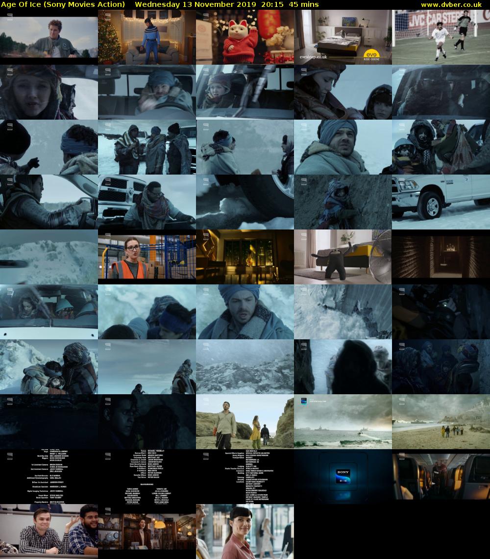 Age Of Ice (Sony Movies Action) Wednesday 13 November 2019 20:15 - 21:00