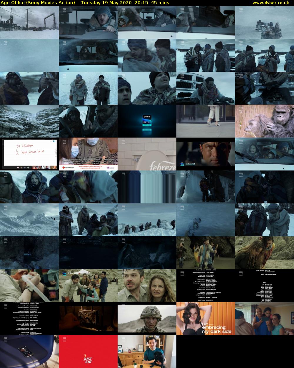 Age Of Ice (Sony Movies Action) Tuesday 19 May 2020 20:15 - 21:00