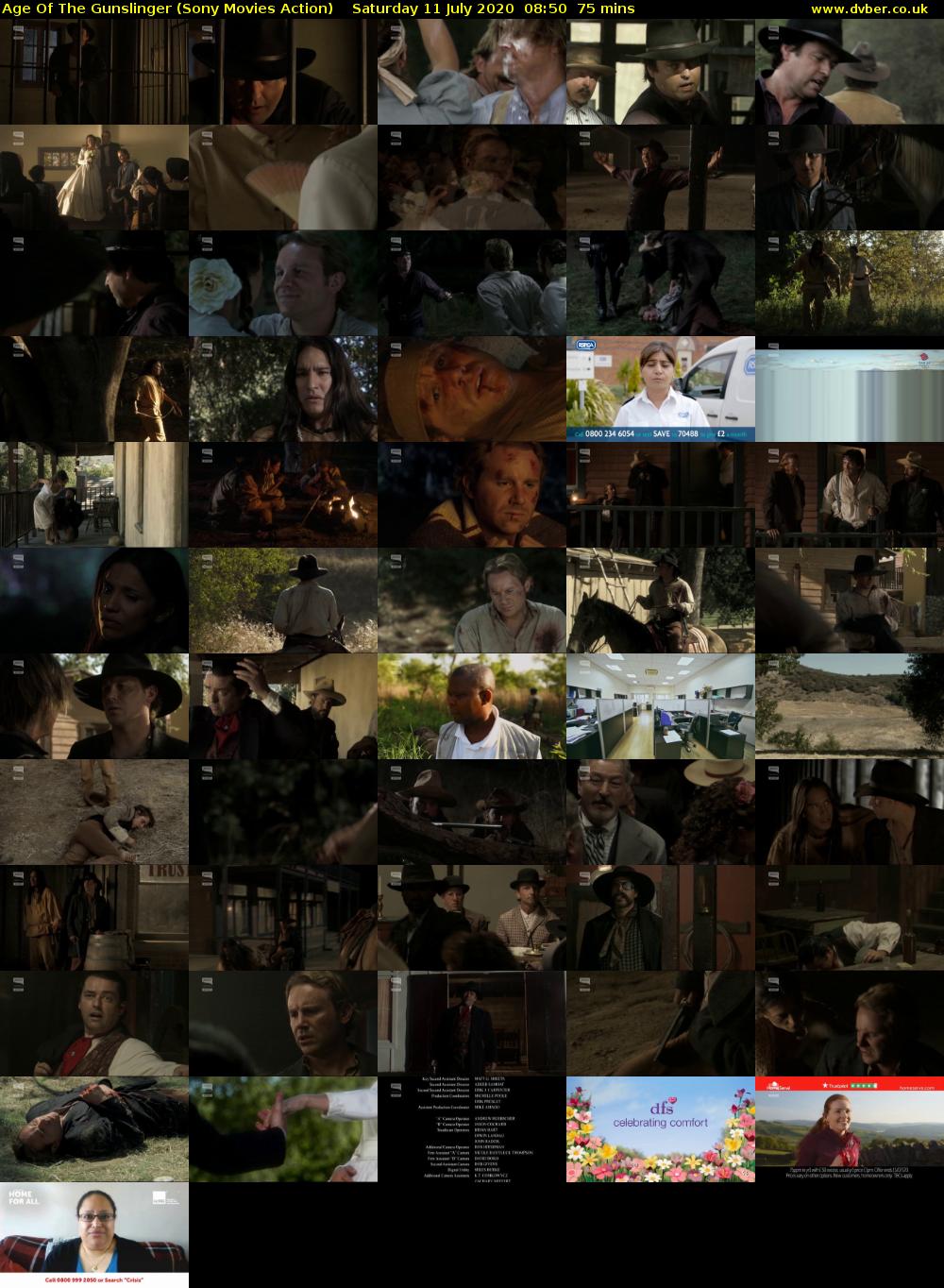 Age Of The Gunslinger (Sony Movies Action) Saturday 11 July 2020 08:50 - 10:05