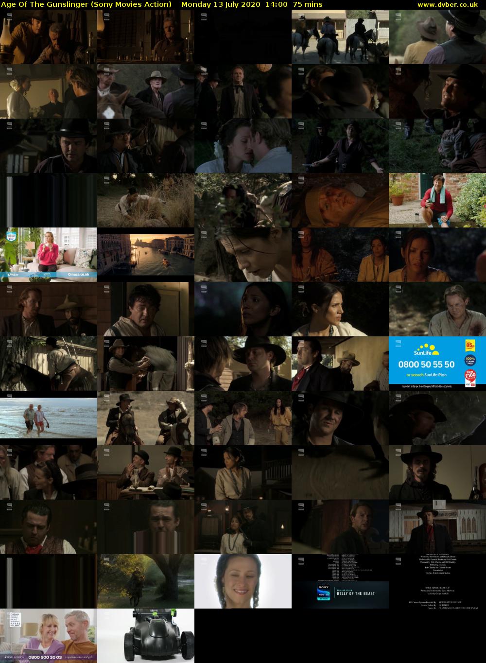Age Of The Gunslinger (Sony Movies Action) Monday 13 July 2020 14:00 - 15:15