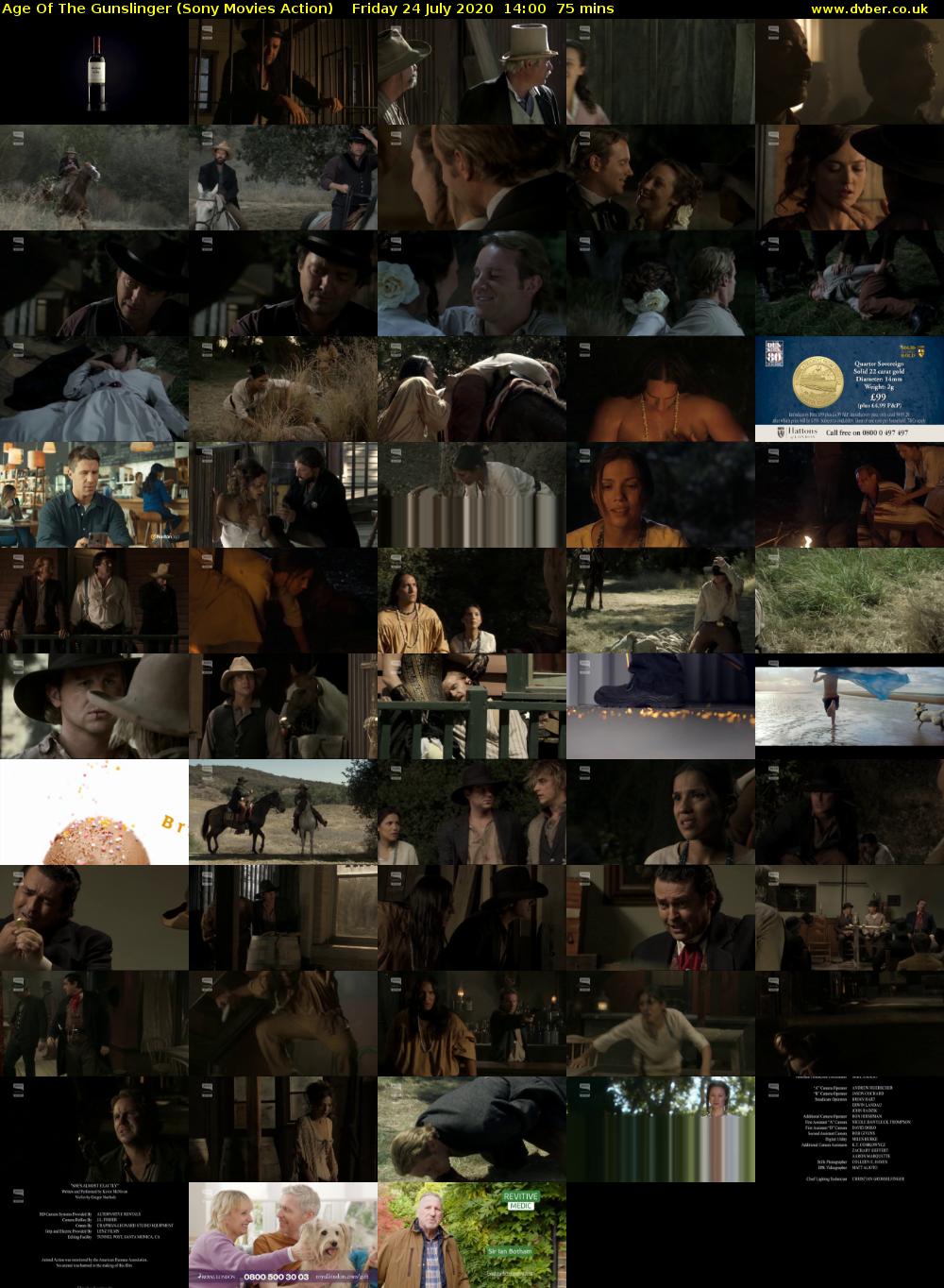 Age Of The Gunslinger (Sony Movies Action) Friday 24 July 2020 14:00 - 15:15
