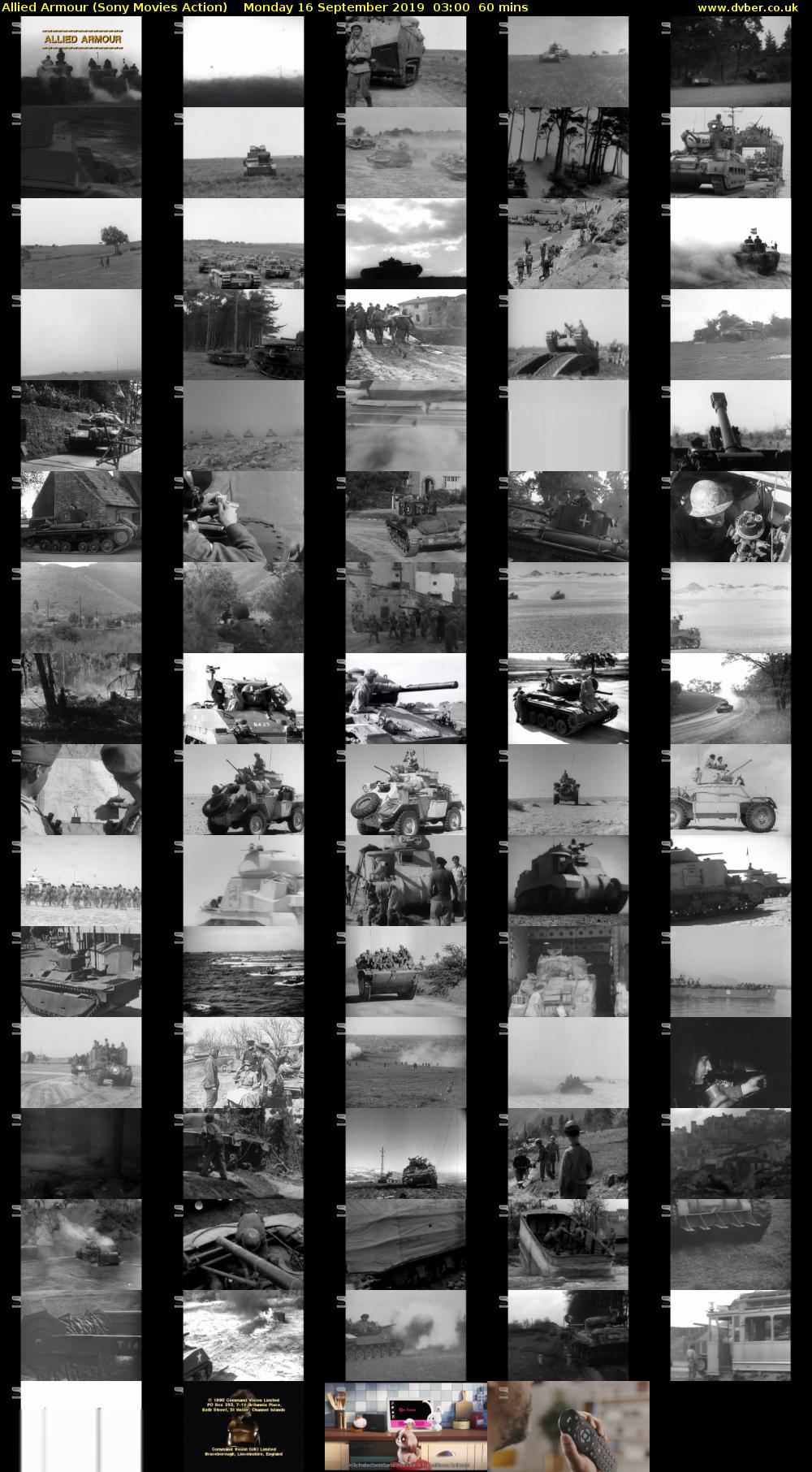 Allied Armour (Sony Movies Action) Monday 16 September 2019 03:00 - 04:00