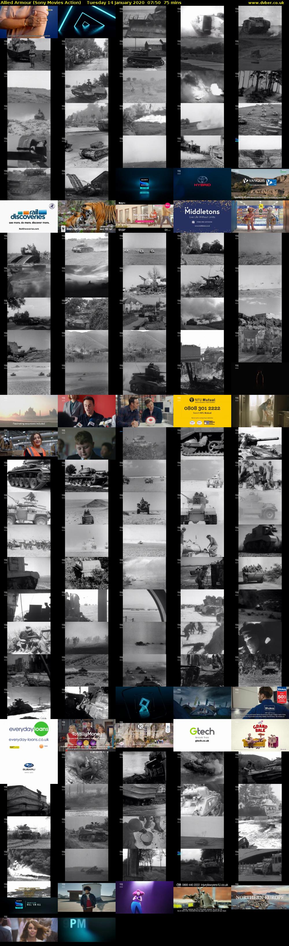 Allied Armour (Sony Movies Action) Tuesday 14 January 2020 07:50 - 09:05