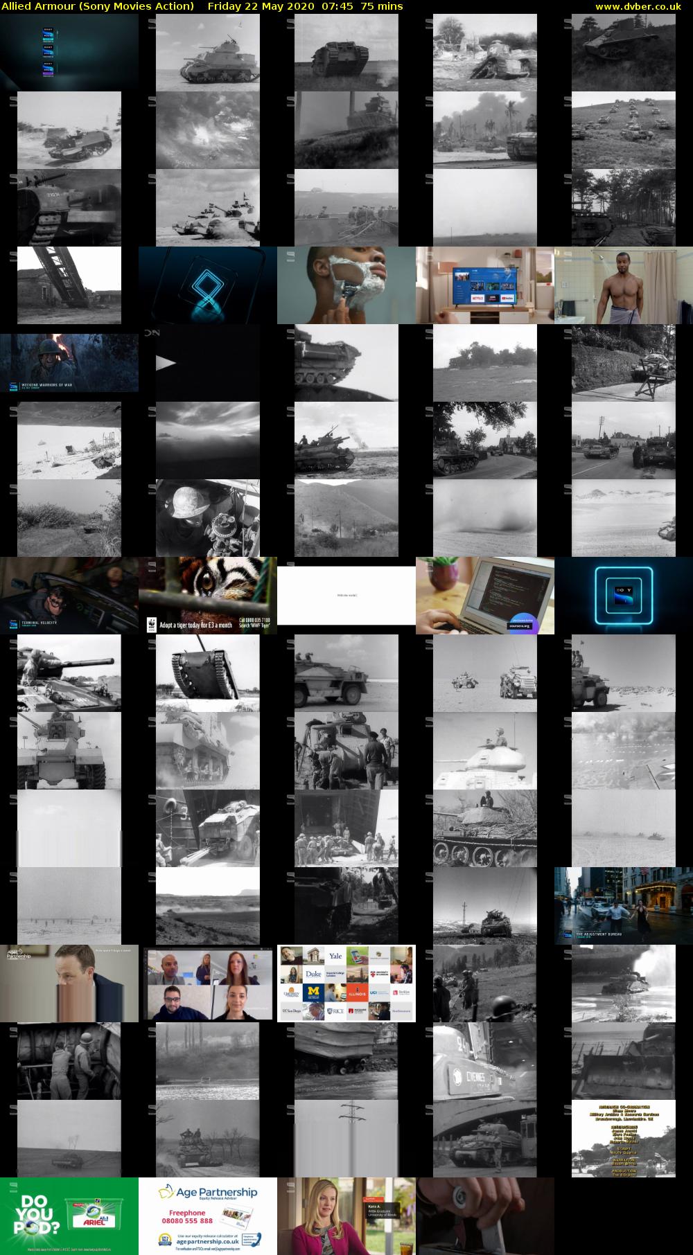 Allied Armour (Sony Movies Action) Friday 22 May 2020 07:45 - 09:00