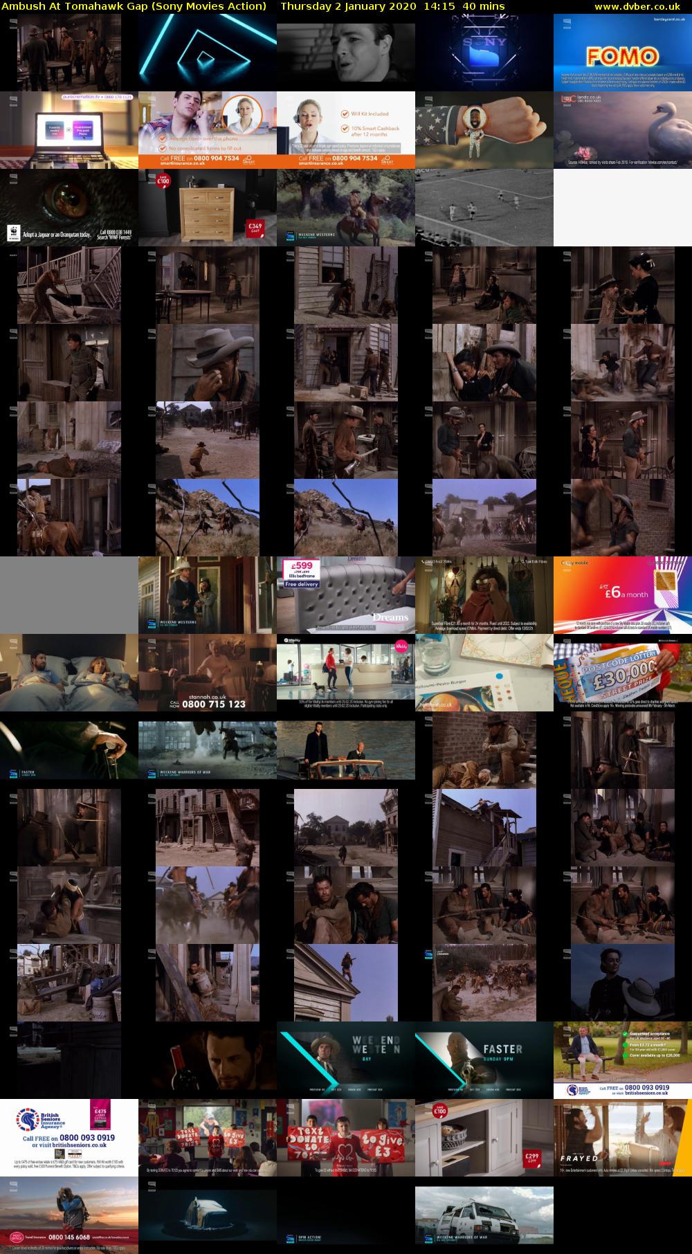 Ambush At Tomahawk Gap (Sony Movies Action) Thursday 2 January 2020 14:15 - 14:55