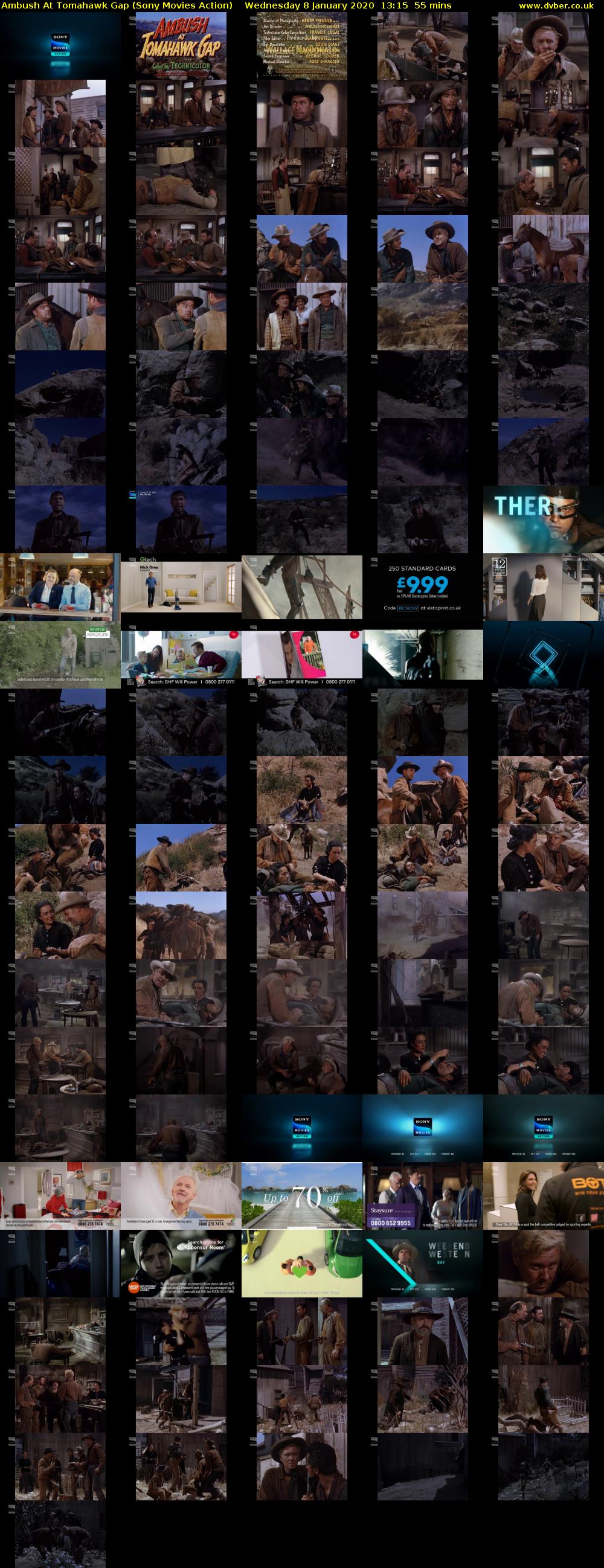 Ambush At Tomahawk Gap (Sony Movies Action) Wednesday 8 January 2020 13:15 - 14:10