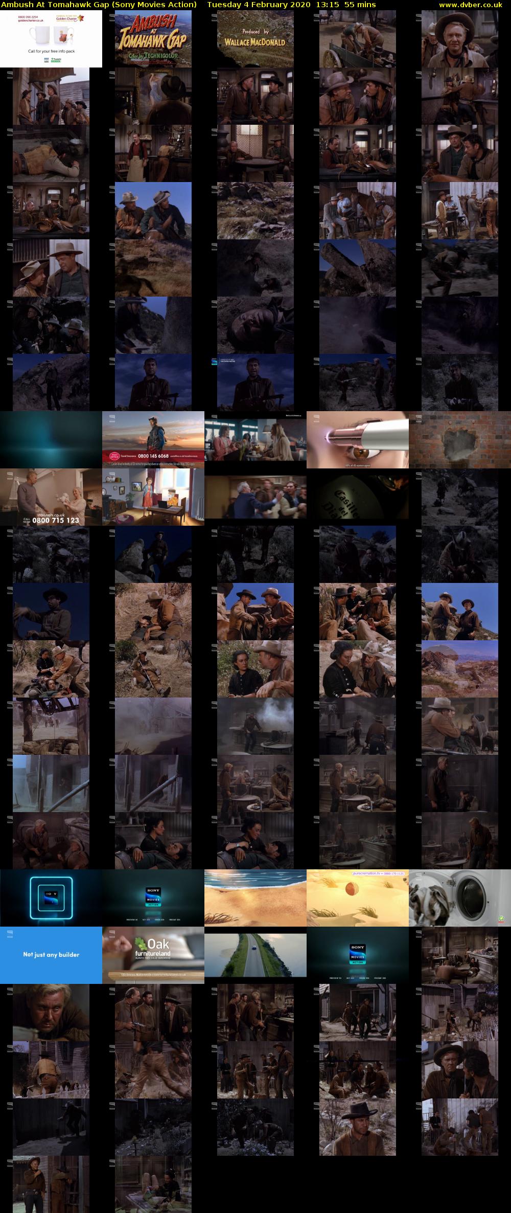 Ambush At Tomahawk Gap (Sony Movies Action) Tuesday 4 February 2020 13:15 - 14:10
