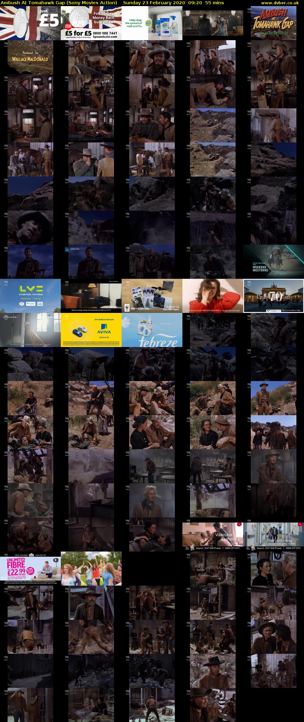 Ambush At Tomahawk Gap (Sony Movies Action) Sunday 23 February 2020 09:20 - 10:15
